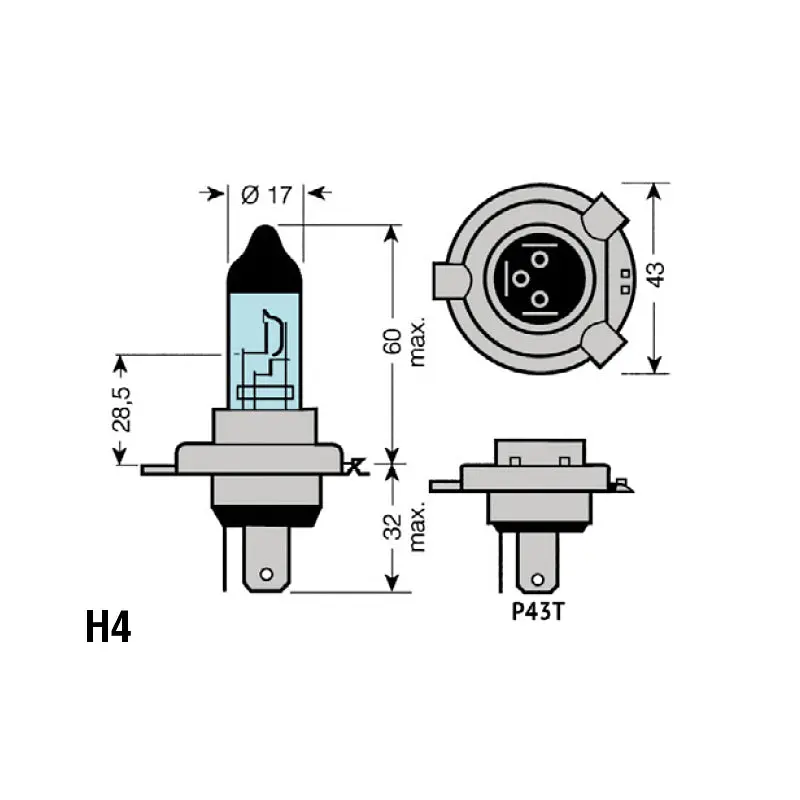 H4 Headlight Bulbs