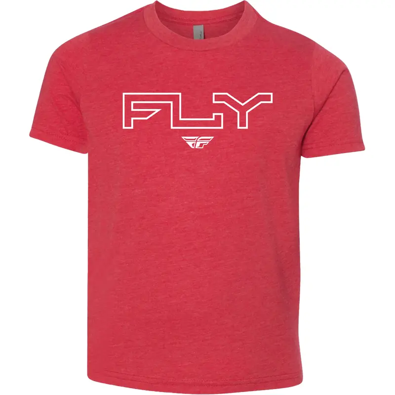 Youth Fly Edge Tee Red Yl