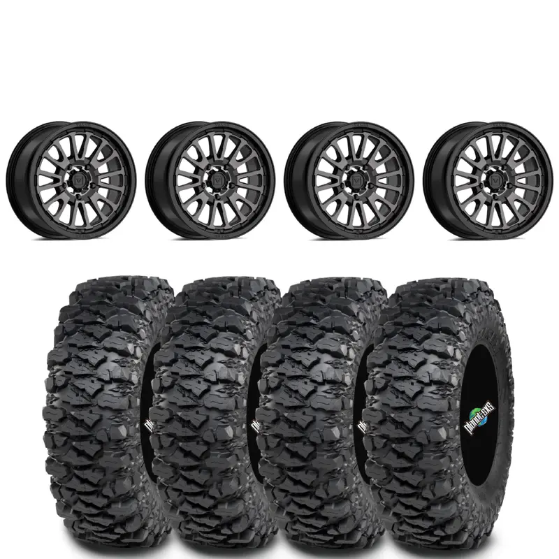 Valor Offroad V14 Dark Tint beadlock on ITP Savage XT | 4/137