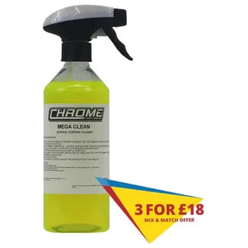 Chrome Mega Clean  Powerful Multi-Surface Cleaner for Home & Commercial Use