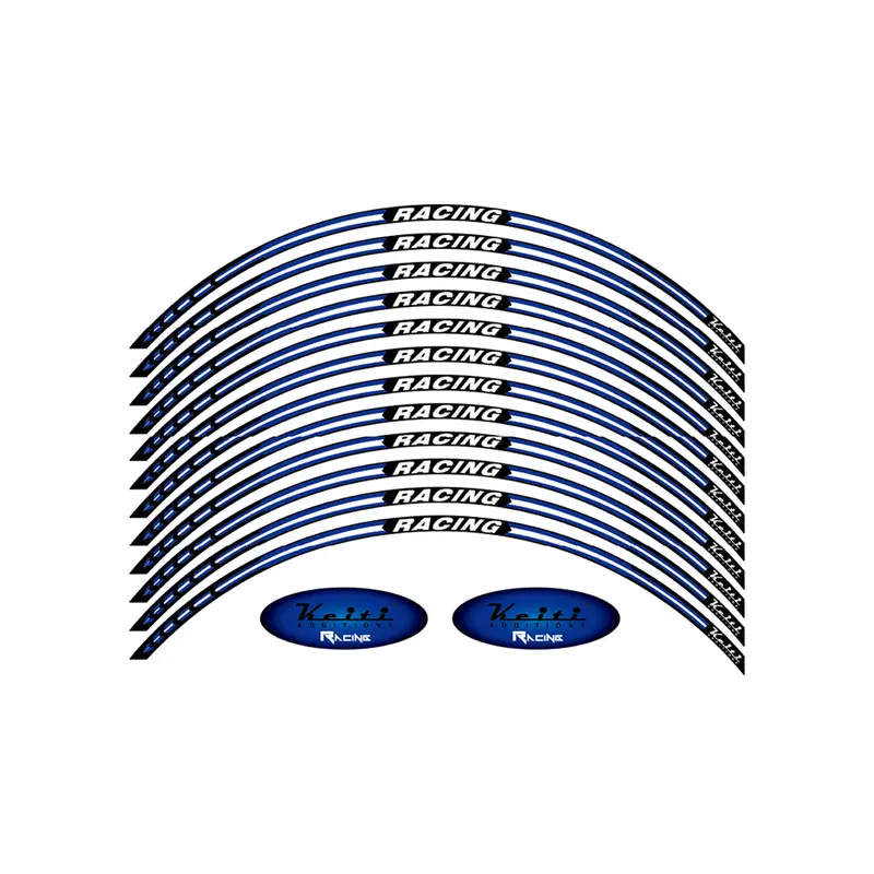 KEITI REFLECTIVE WHEEL 3 STRIPE RACING WS820B [BLUE]