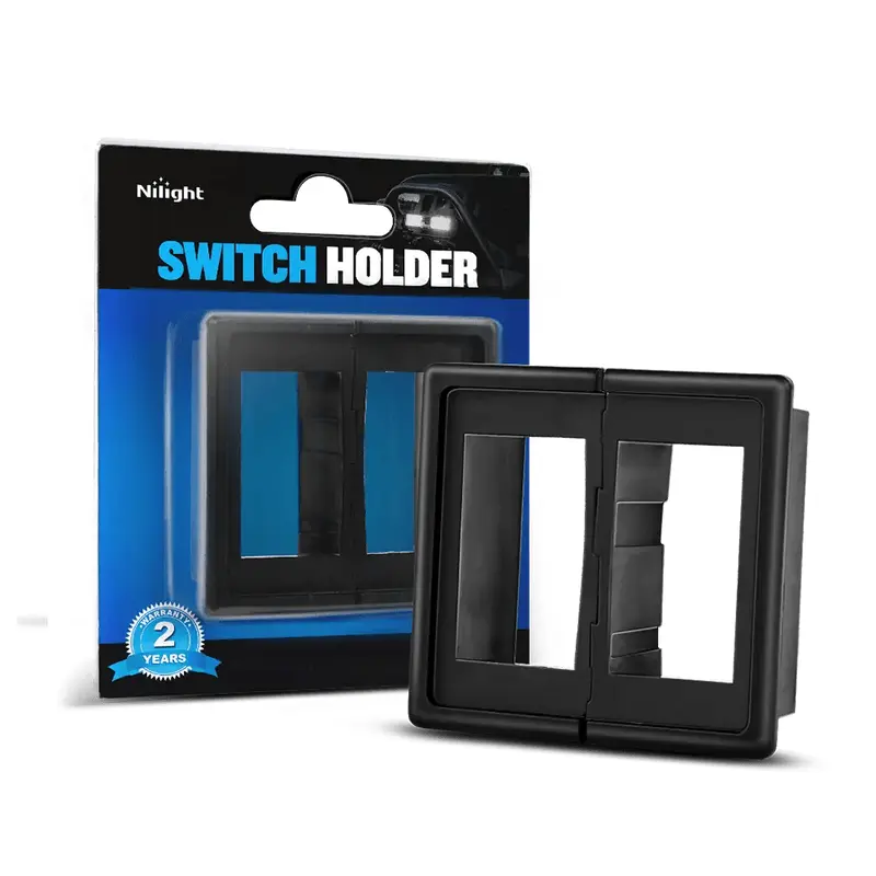 2Pcs Rocker Switch Holder Panel Housings