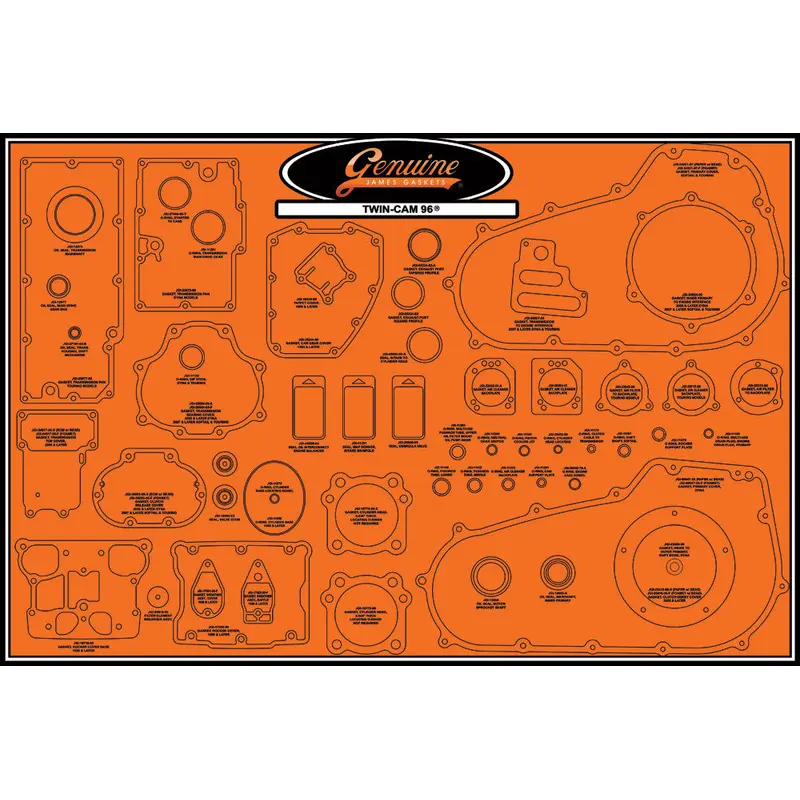 JAMES GASKETS GASKET DISPLAY BOARD 99000-TC96
