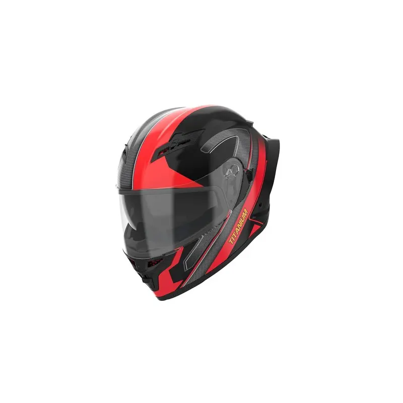 RYDEX HELMET  TITANIUM - STREAK RED