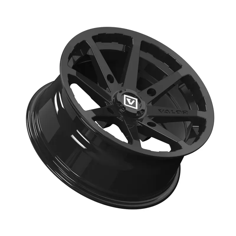 V01 14X7 +15MM 4X156 GLOSS BLACK