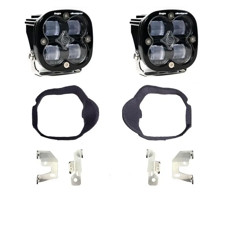 Baja Designs Fog Pocket Light Kit Squadron Series SAE Pattern Clear Lens 448129