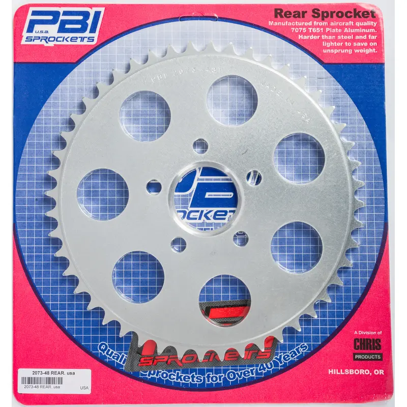 PBI REAR ALUMINUM SPROCKET 48T 2073-48-HD