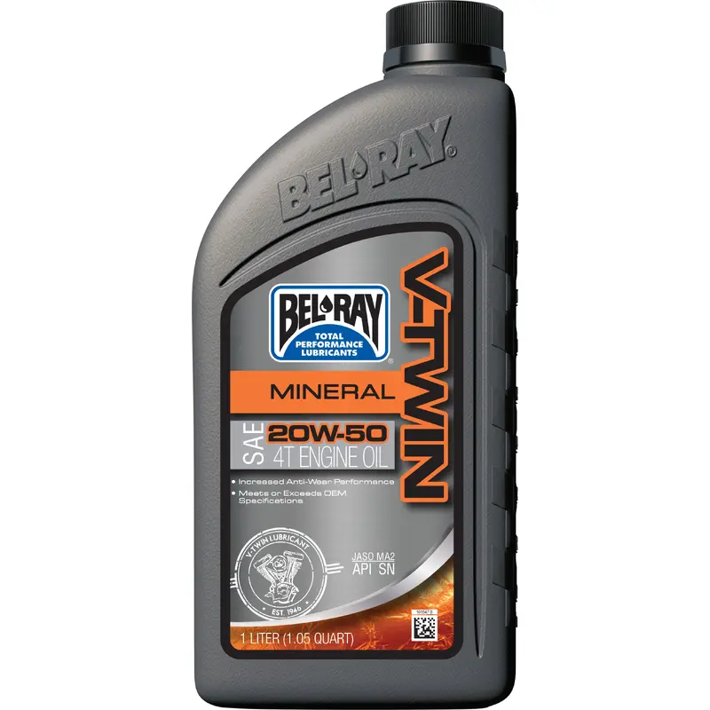 V Twin Mineral Engine Oil 20w 50 1l