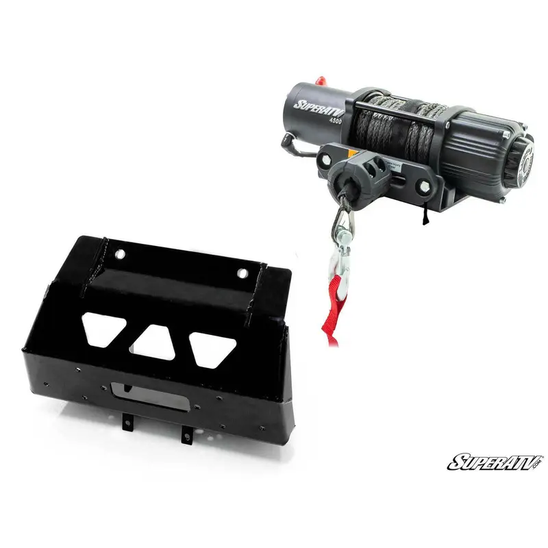 SuperATV Winch Mount & 4500 lb. Winch for Can-Am Maverick Sport 1000 (2019+)