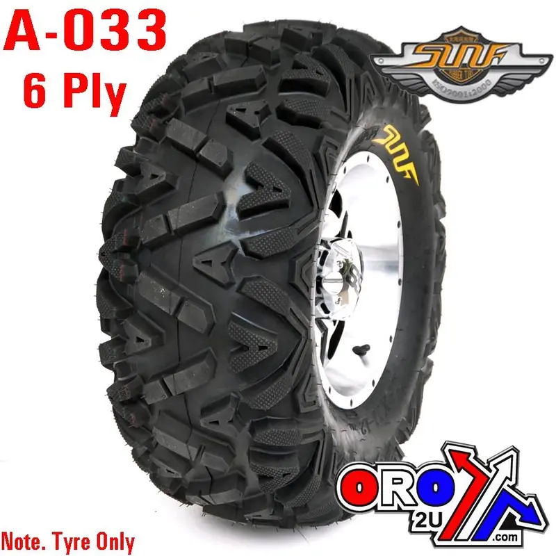 24x8.00-12 SUNF A-033 TYRE, 6 PLY ATV QUAD