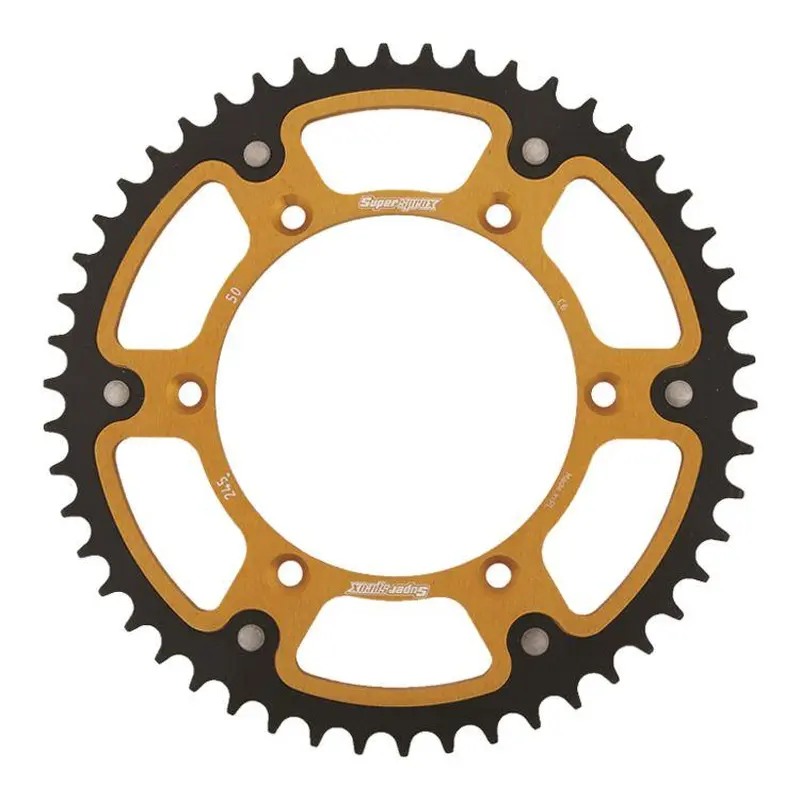 SuperSprox Stealth Rear Sprocket Gold - Kawasaki Ninja 250 / 300 / 500 / Yamaha R3