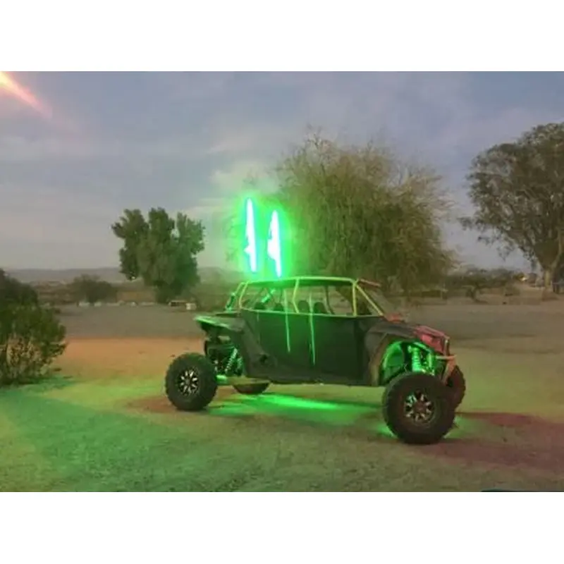 6ft. GEM series LED lighted whips by Tribal Whips.