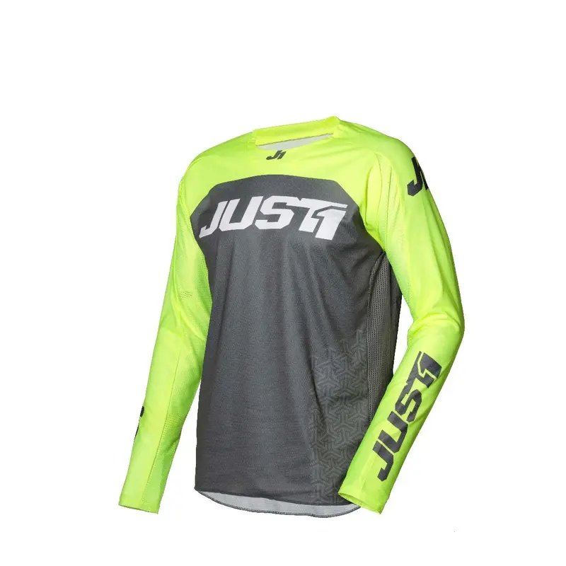 JUST1 J-FORCE MX JERSEY TERRA DARK GRY/FLUO YEL SM