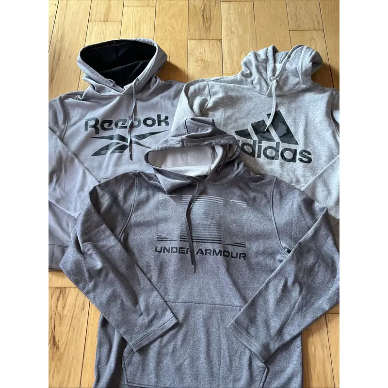 Mens Medium Hoodie Lot Adidas Reebok Under Armour