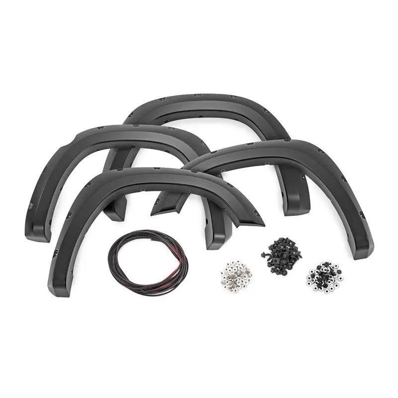 Pocket Fender Flares | PXJ Diamond Black | Ram 1500 2WD/4WD (2019-2024) | F-D10914A-PXJ