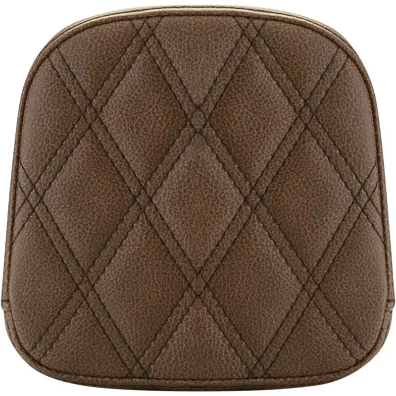 SADDLEMEN Sissy Bar Pad - Lattice Stitched - Brown FL '99-'22 040745