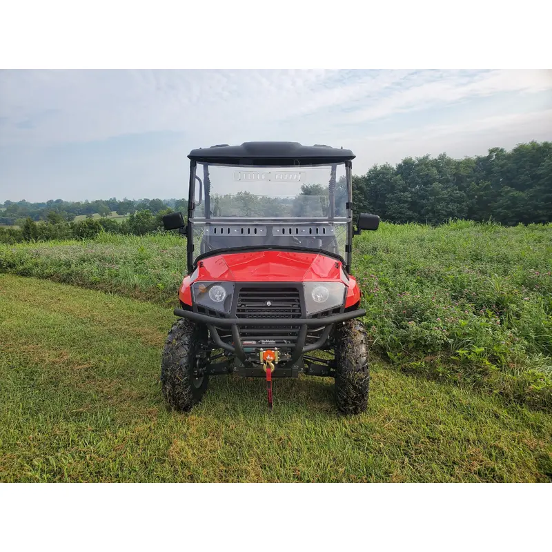 Coleman UT400/HiSun HS 400 - 2 Pc Windshield w/Clamp, Hard Coat and Vent Options