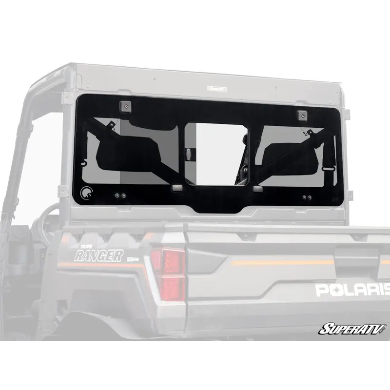 SuperATV Polaris Ranger XP 570 Glass Sliding Rear Windshield