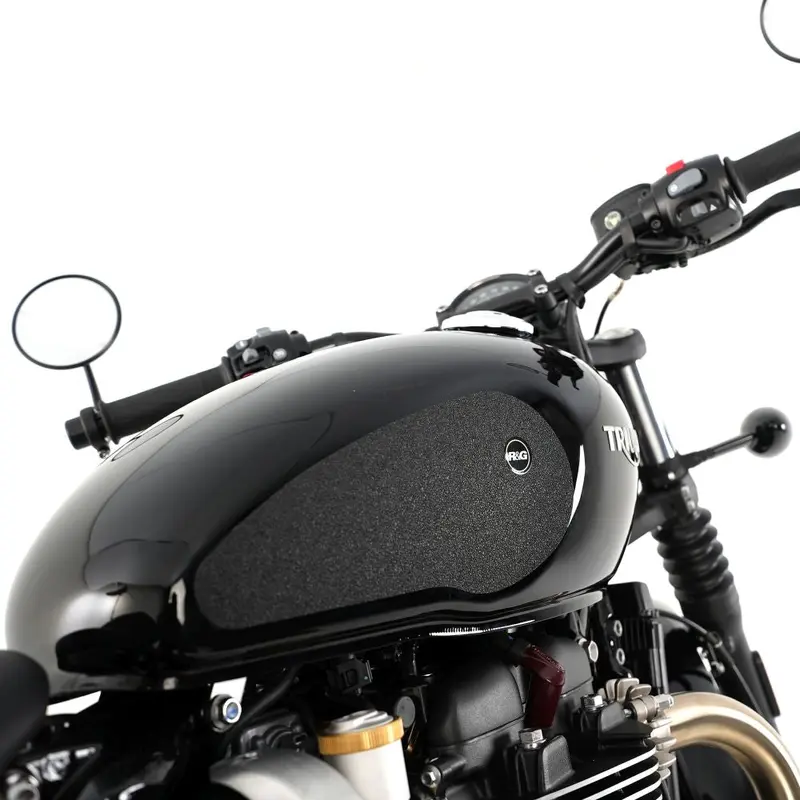 R&G Racing Clear Tank Traction Grips For 2017-2024 Triumph Bonneville Bobber