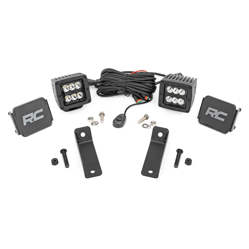 LED Light Kit | Rear Mount | 2" Black Pair | Flood | Can-Am Maverick Sport 1000R  | 97082