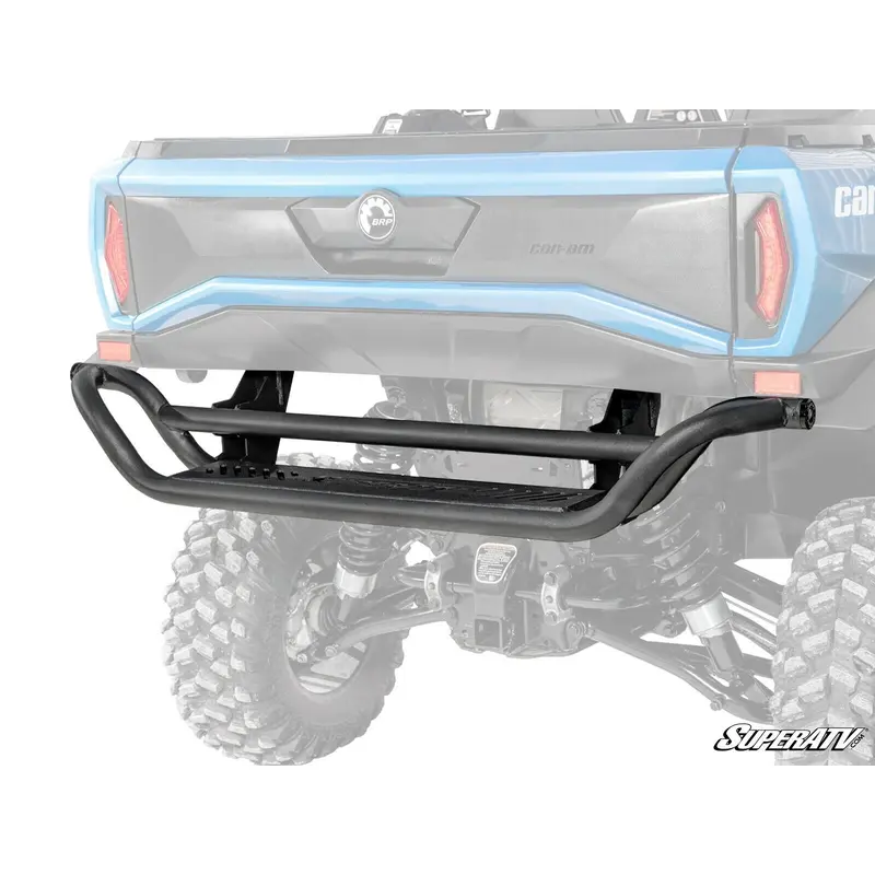 SuperATV Rear Bumper for Can-Am Commander 1000 (2021) - Wrinkle Black