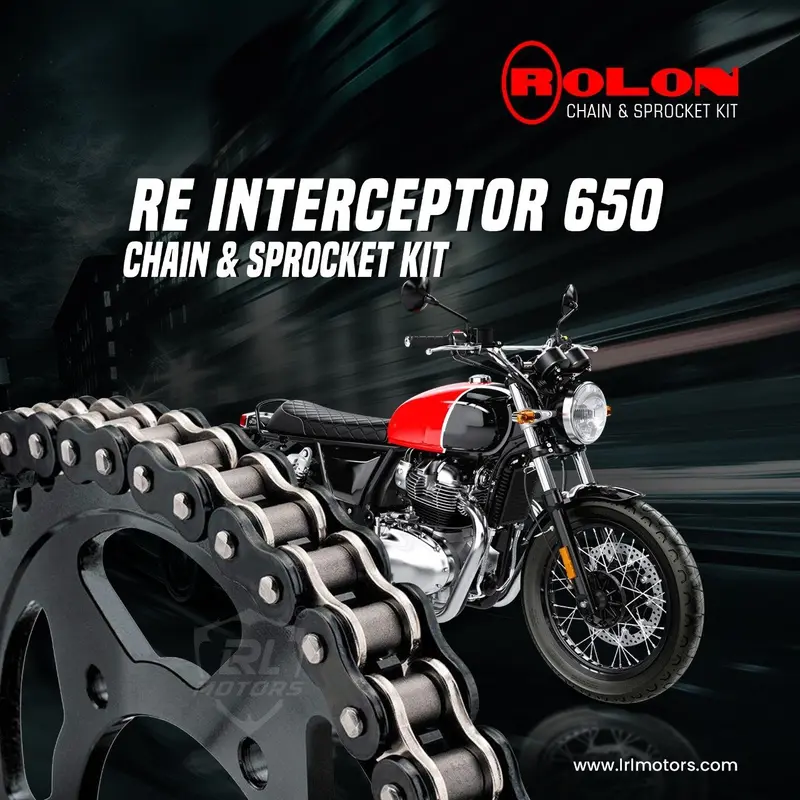 Royal Enfield Interceptor/Continental  650 Rolon chain sprocket kit