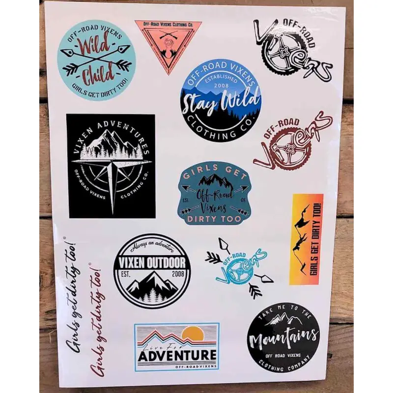 Vixen Outdoor Sticker Sheet