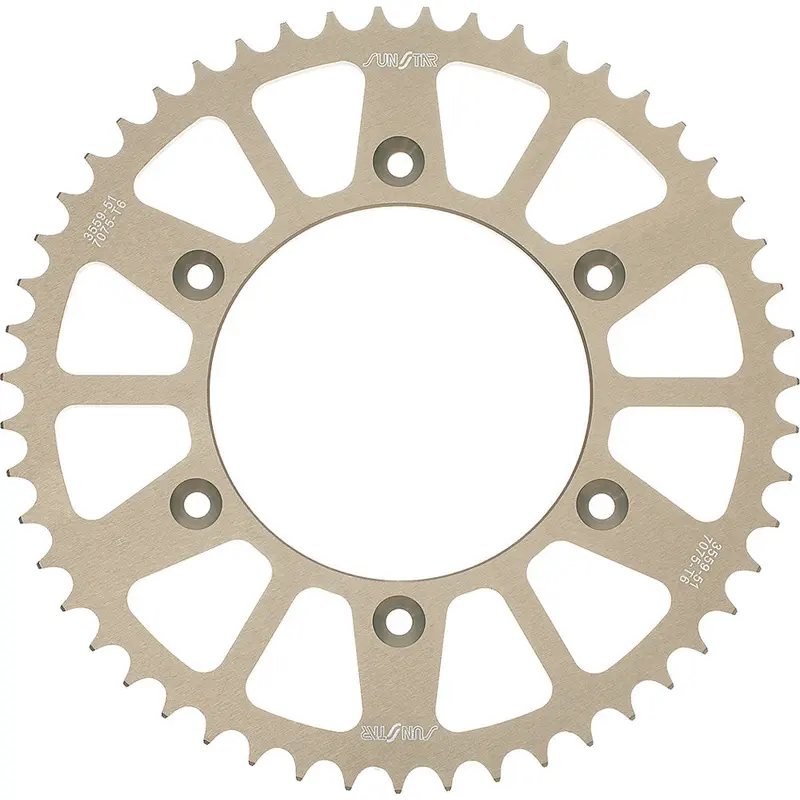 SUNSTAR REAR SPROCKET ALUMINUM 51T 5-142351