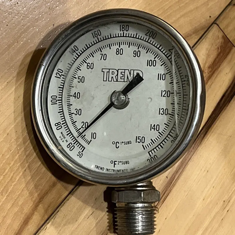 Vintage Trend Instruments Viscous 300 Temp Gauge Industrial