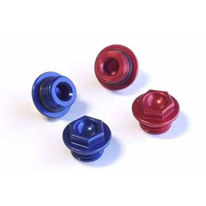 WORKS OIL FILLER PLUG BLUE 24-002