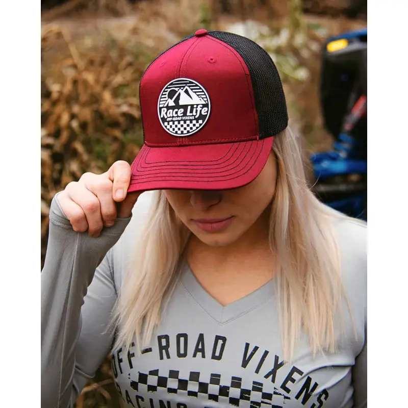 Race Life Trucker Hat - Maroon