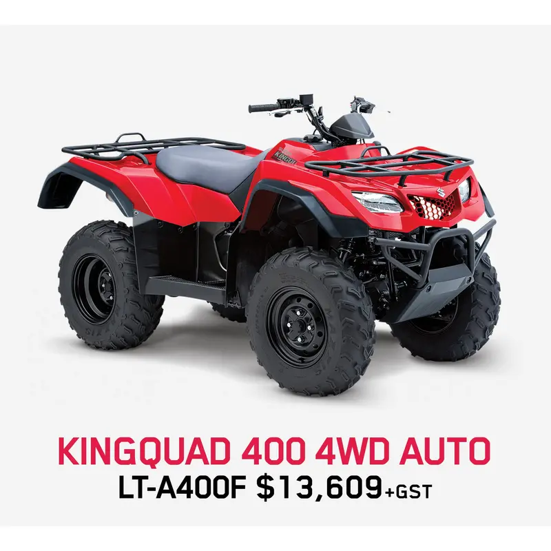 SUZUKI LTA400F King Quad 400 Auto *3.9% - 1/3, 1/3, 1/3 Finance*