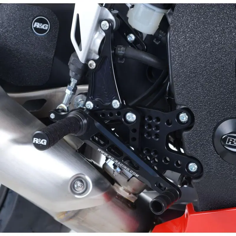 R&G Racing Black Adjustable Rearsets RSET02BK