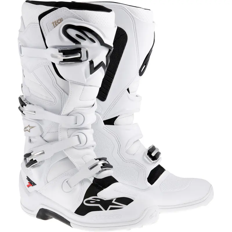 ALPINESTARS TECH 7 BOOTS WHITE SZ 06 2012014-20-6
