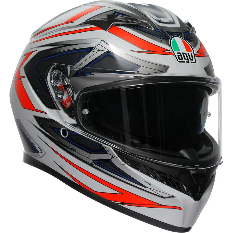 AGV K3 Helmet - Space - Matte White/Red Fluo - Small 2118381004-020-S