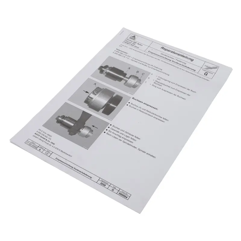AGCO | Repair Instructions | AG-X990006600109