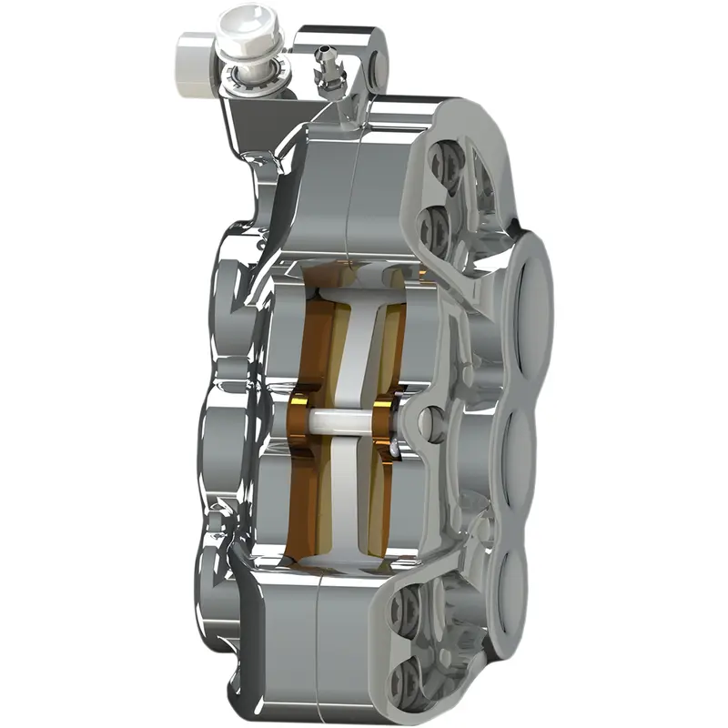ARLEN NESS 6-Piston Caliper - Front Left - Chrome - 14" 02-210