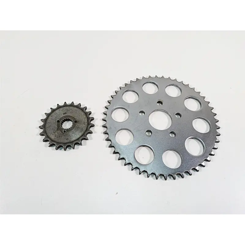 1986 Harley Sportster XLH 883 Front & Rear Drive Sprocket Set 35208-84 41470-86