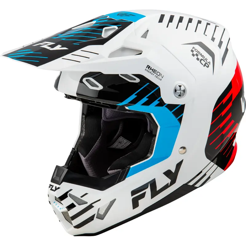 Formula Cp Slice Helmet White/Red/Cyan Lg