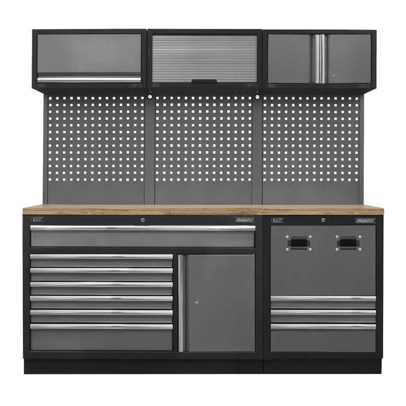 Modular Storage System Combo - Pressed Wood Worktop - APMSSTACK14W