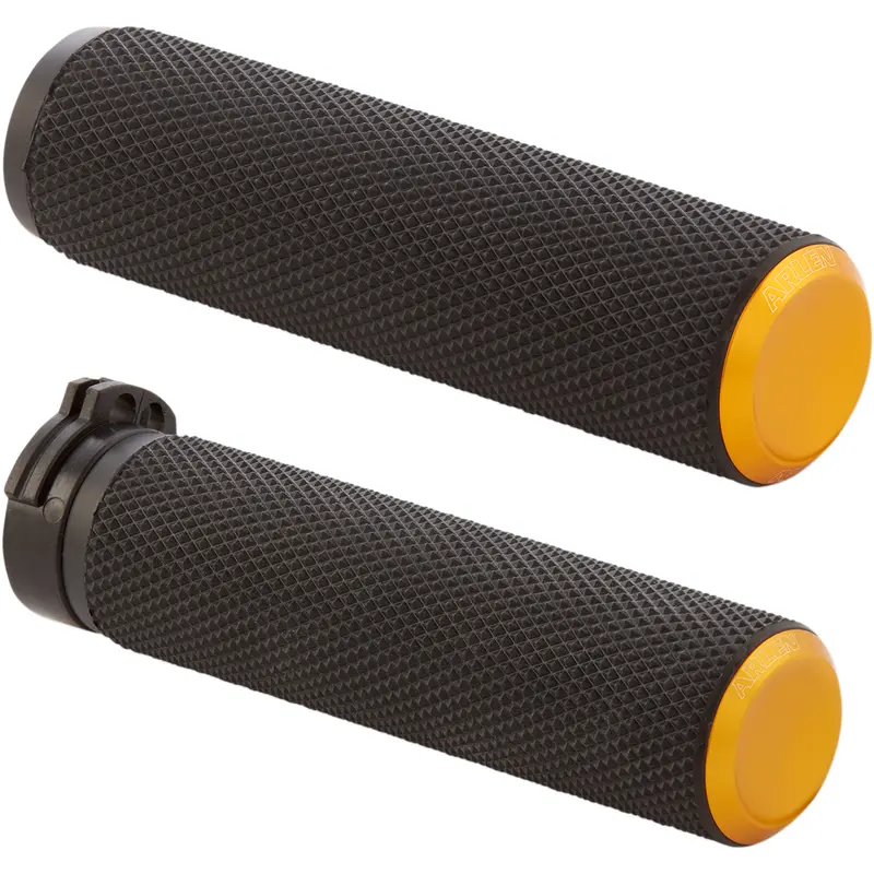 ARLEN NESS Knurled Grips - TBW - Gold 07-347