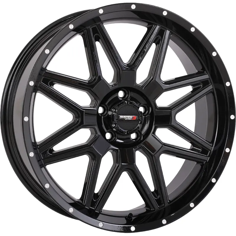 ST7 WHEEL 20X7 4+3 (+10MM) 5/4.5 GLOSS BLACK