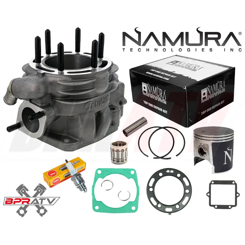 97-02 Scrambler 400 Cylinder Namura Piston & Gasket Kit NGK Top End Rebuild Kit