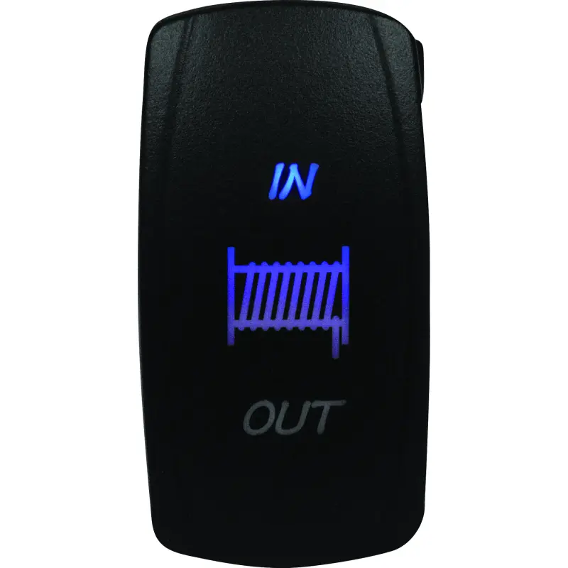 DragonFire Racing Lighted Switch Winch In/Out Blue