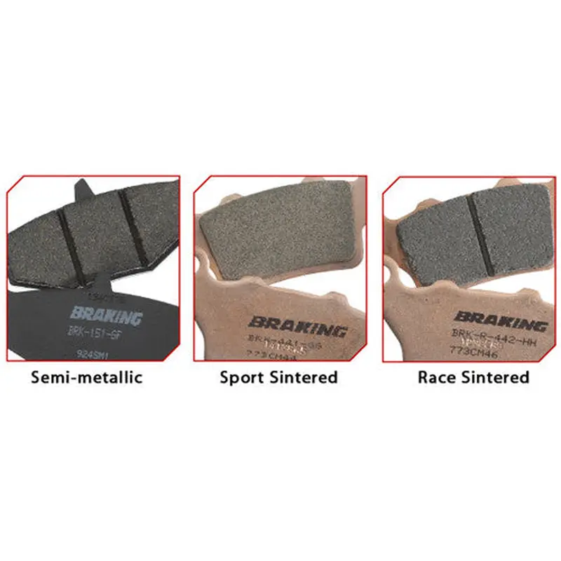 BRAKING BRAKE PAD SET SEMI-METALLIC 669SM1