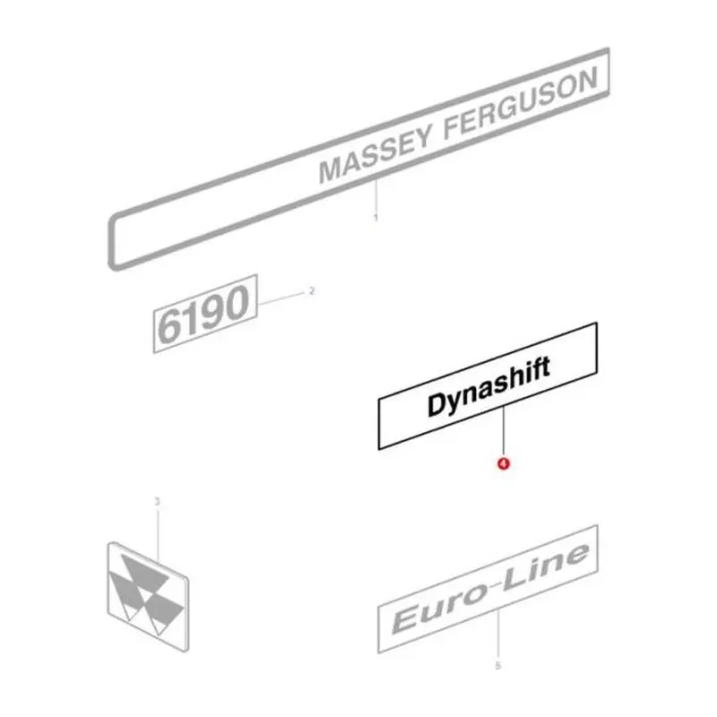 Massey Ferguson - Dynashift Decal - 3618337M1