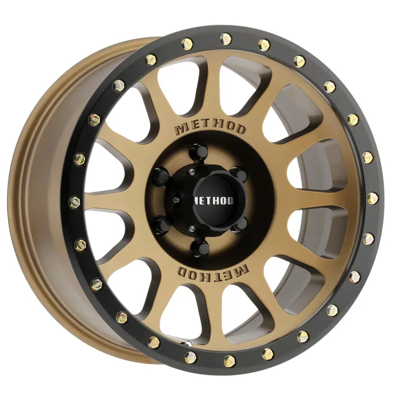 Method MR305 NV 18x9 +18mm Offset 6x5.5 108mm CB Method Bronze/Black Street Loc Wheel
