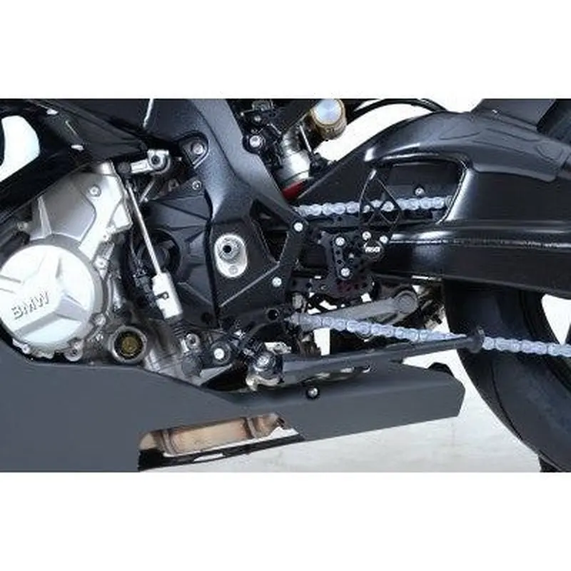 R&G Racing Black Adjustable Rearsets For 2017-2020 BMW S1000R