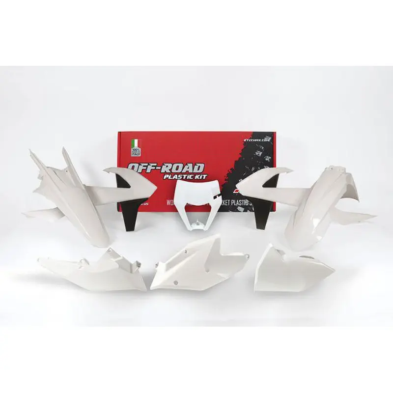 PLASTICS KIT RTECH 6 PIECE WHITE KTM EXC XC-W EXC-F