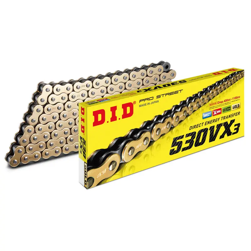 530VX3 Pro-street X-Ring Chain - With O-Rings